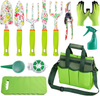 ROHOO Garden Tool Set,Heavy Duty Gardening Tools Kit for Men and Women with Hand Tote Shoulder Bag Gardening Supplies,Gardening Gifts for Gardener