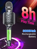Karaoke Microphone, GOODaaa Wireless Bluetooth Karaoke Microphone, 4-in-1 Portable Handheld Karaoke Mics Speaker Machine with Dual Sing for Kids and Adults Home Party Birthday