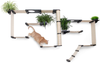 CatastrophiCreations Gardens Set for Cats Multiple-Level Wall Mounted Scratch, Hammock Lounge, Play & Climbing Activity Center Furniture Cat Tree Shelves