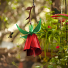 Hummingbird Feeders for Outdoors, Metal Humming Birds Houses for Courtyard Outside Hanging, Art Flower Design Attracts More to Rest, Best Gifts for Bird Lovers
