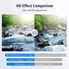 Neewer 82mm MRC ND Filter, Variable Neutral Density Adjustable ND Filter ND2 to ND400, Multi-Layer Coated Optical Glass, Water-Repellent & Scratch-Resistant Ultra-Slim Filter for 82mm Camera Lens