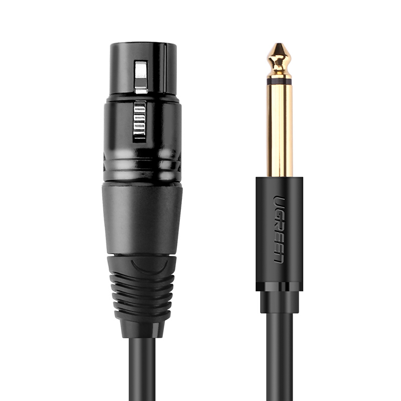 Ugreen AV131 6.35Mm Jack to XLR Audio Cable Male to Female Professional Audio Cable for Microphones Speakers Sound Consoles Amplifier