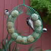 FazCo Hanging Peanut and Suet Ball Feeder Wreath for Bird and Squirrel - Complete with Hanging Metal Chain