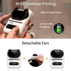 Portable Mini Thermal Label Printer, QR Code Label Maker, Labeler Maker for Food, Mini Name Sticker Barcode Printer for Kitchen, Jar, Cable, Address, Price Tag, Jewelry Compatible Android iOS, White