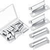16 Pieces Bed Clips Clamp Compatible with Ender 3 Pro, Ender 3 V2, Ender 3S, Ender 5 Pro, CR-20 PRO, CR-10S Pro and Other Creality 3D Printer, Stainless Steel Silver