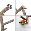 PINVNBY Bird Perch Natural Wood Stand Toy Hanging Parrot Multi Perch Branch Bird Cage Branch Perch Accessories for Small Medium Birds Parakeets Cockatiels Conures Macaws Parrots Love Birds Finches