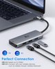 USB C Hub Dual HDMI, USB C to Dual Monitors Adapter with Dual 4K HDMI, 3 USB, PD Charging Port, USB C Docking Station Compatible for Dell XPS 13/15, Lenovo Yoga, HP x360 and More Type-C Laptops