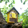 Wooden Insect House, Bee House,Ladybirds House,Handmade Natural Bug Habitat Attracts Bees, Butterflies, Ladybugs,Attract Pollinators to Improve Garden Productivity,Outdoor Garden Backyard Décor
