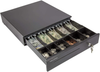 Cash Register Drawer for Point of Sale (POS) System with Removable Coin Tray, 5 Bill/6 Coin, 24V, RJ11/RJ12 Key-Lock, Media Slot, Black