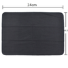 5 Pcs Black Rubber LP CD Cleaning Cloth for Vinyl Record Player