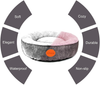 Ayisoro Pet Cat Bed Dog Bed, Donut Cat Beds for Indoor Cats Round Washable Calming Dog Beds for Small Medium Dogs, Luxury Plush Cat Bed for Puppy Supplies