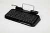 RYMEK Typewriter Style Mechanical Wired & Wireless Keyboard with Tablet Stand, Bluetooth Connection (All Black)