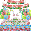 Coco Party Supplies Cartoon Family Party Backdrops Kids Happy Birthday Party Custom banner 5 x 3ft Photography Background for Photo Studio Newborn Birthday Party Supplies