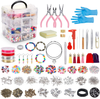 Jewelry Making Kit,Jewelry Making Supplies Includes Jewelry Pliers, Beading Wire, Jewelry Beads and Charms Findings for Jewelry Necklace Earring Bracelet Making Repair Adult Jewelry Making Tools Kits