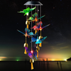Solar Butterfly Blue Butterfly Wind Chimes Mom Gift Butterfly Solar Wind Chimes Women Birthday Gift Solar Night Light Colorful Garden Outdoor Decor Gift Neighbor Housewarming Gifts