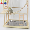 Bird Toys Wooden Ladder, 4 Sizes Parakeet Toys Wood Ladder, Natural Wooden Step Ladder Bird Ladder, Bird Climbing Toys Bird Toys for Parakeets, Parrots, Cockatoo and Lovebirds