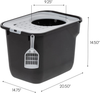 IRIS USA Square Large Top Entry Cat Litter Box with Cat Litter Scoop