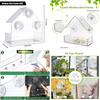 Highly Transparent Window Bird Feeders for Outside(Wild Bird Feeders) and DIY Bird House Kits Arts and Crafts for Kids(Children, Girls, Boys) Ages 3-4-5-6-7-8-12