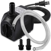 PULACO 400GPH Submersible Water Pump with 5 ft Tubing, 25W durable fountain water pump for Pond Fountain, Aquariums Fish Tank, Statuary, Hydroponics