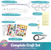 Girls Jewelry Making Kit. Best DIY Necklace Pendant and Bracelet Crafting Set with Glass Beads & Charms - Fashion Accessories, Arts & Crafts Supplies. Great as Birthday Gift, Projects & Group Activity