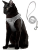 PetiFine Step in Dog Harness and Leash Set, Cat Harness and Leash Escape Proof, All Weather Mesh Reflective, Step-in Air Vest Harness for Cat Puppy Extra Small/Small/Medium Dogs