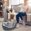 INVENHO Dog Beds for Small Dogs, Calming Cat Beds for Indoor Cats, Washable Soft Sleeping Small Dog Bed, Round Cushion Pet Bed, Anti-Slip Bottom Durable Orthopedic Puppy Bed, 20/25Inches