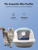 Qimic Cat Litter Deodorizer 99% Deodorization Litter Box Odor Eliminator, Auto On/Off, Rechargeable Dust-Free Litter Genie for Cat Litter Box Shoe Box Kitchen Wardrobe Toilet and Small Area