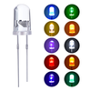 100 Pieces Clear LED Light Emitting Diodes Bulb LED Lamp, 5 mm (Multicolor)