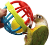 Bird Ball Foot Talon Toy for Chewing Training，Parrots Treat Tabletop Puzzle Ball Toy，Soft Rubber Bird Grinding Beak Ball，Bird Cage Playpen Gym Playground Decor for Cockatiels Conures African Grey
