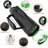 Monocular Telescope - 12X50 Professional Portable Waterproof Monocular with Smartphone Adapter, HD Super Zoom BAK4 Monocular for Adults Kids for Bird Watching, Camping, Hiking