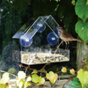 Window Bird Feeder - with 3 Strong Suction Cups - Bird Seed Tray - Bird House Bird Feeders for Outside - Gift for Kids, Seniors & Cats