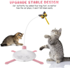 ideapro Interactive Cat Toys for Indoor Cats, Automatic Rotation Butterfly Cat Toys with Adjustable Times and Speeds, Funny Exercise Kitten Toys with Butterfly Replacement