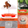 Solution4Patio Baltimore Oriole Feeder Hummingbird Combination, 3 Types Food, Orange, Grape Jelly, Nectar, 34-Ounce Nectar Capacity, Weather Guard Squirrel Baffle #G-B122A00