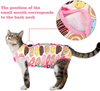ADXCO 2 Pieces Cat Recovery Suit Cat Surgery Recovery Suit Cat Clothes for Abdominal Wounds or Skin Diseases Kittens Physiological Clothes Paste Cotton Breathable Surgery Suits