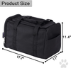 Petleader Collapsible Portable Cat Litter Box Black for Travel Light Weight Foldable
