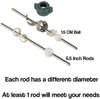 Bathroom Sink Stopper Replacement Pop Up Center Assembly- Pop Up Ball Rod- Lavatory Sink Drain Assembly- Universal Sink Popup Drain Assembly Repair Sink Drain Kit- Pack of 2 Sink Lift Rod Assembly