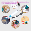 DIY Mini Heat Gun,for Epoxy Resin Crafts,Portable Hot Air Electrical Heat Tool for Embossing, Shrink Wrapping Tubing PVC, Embossing, Soft Rubber Stamp, 300 W Multi Hand-hold Heat Tools.