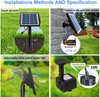 NVRGIUP 3W Solar Fountain Pump for Bird Bath, 2021 Latest Upgraded Pluggable Solar Garden Fountain With 7 Kinds of Sprayers, Perfect for Outdoors, Pool, Patio, Yard, Swimming Pool, Fish Tank and Pond