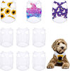 8 Pieces Sublimation Blank Dog Shirt, Heat Transfer Dog Apparel Pajamas, Heat Press Lightweight Puppy Vest, Cool Breathable Dog Clothes for Small Medium Dog Wearing (L)