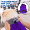 Dasior Dog Winter Coat, Warm Fleece Pet Jacket, Windproof Cold Weather Reflective Clothes