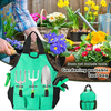 Evealyn Garden Tools Bag,Oxford Cloth Gardening Storage Tote Bag with 8 Pockets, Garden Hand Tool Organizer Bag for Women/Men's Garden Works Indoor and Outdoor Gardening (Tools NOT Included)