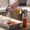 Oil Sprayer and Basting Brush Set, Portable Olive Oil Sprayer for Cooking Grilling BBQ Baking, Pastry, and Silicone Oil Brush for Kitchen Cooking & Marinating