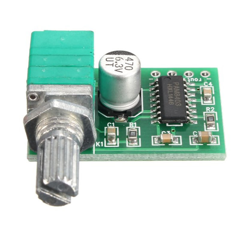 PAM8403 2 Channel USB Power Audio Amplifier Module Board 3Wx2 Volume Control