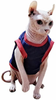 KICLARO Hairless Cat Cute Breathable Summer Cotton T-Shirts Vest Sleeveless Pullover Pet Clothes,Round Collar Kitten Shirts, Cats & Small Dogs Apparel