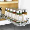 Lynk Professional Spice Cabinet Organizer, 4-1/4" Rack-Double, Chrome (Classic)
