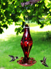 Joiedomi Ruby Glass Vintage 24 Ounces Hummingbird Feeder for Bird Feeders