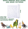Shappy Universal Bird Cage Cover Skirt Nylon Mesh Net Guard 80 Inch Extra Large Parrot Birdcage Cover Bird Seed Feather Catcher Soft Airy Cage Net Cover for Parrots and Other Birds,