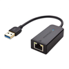 USB to Ethernet Adapter (USB 3.0 to Ethernet) Supporting 10/100/1000 Mbps Ethernet Network in Black