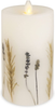 Luminara Realistic Artificial Moving Flame Pillar Candle with Lavender & Rosemary Inclusion - Moving Flame LED Battery Operated Lights - Remote Ready - Remote Sold Separately - 3.25" x 4.5"