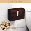 Paper Towel Dispenser, Wood Bamboo Paper Towel Dispenser, Wall Mount & Countertop Paper Towel Holder Decor, Multifold, C Fold, Trifold, Z fold for Home|/Bathroom/Kitchen/Restaurant (Brown)